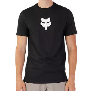 FOX RACING FOX HEAD SS PREM TEE BLACK WHITE