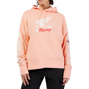 FOX RACING WOMENS FOX X HONDA OVERSIZED FLEECE PO PL PINK