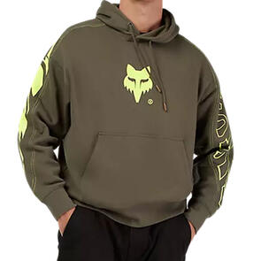 FOX RACING ELEVATED OVERSIZED FLEECE PO MILITARY
