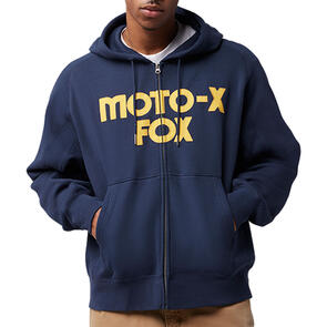 FOX RACING MOTO-X OVERSIZED FLEECE ZIP HOODY [MIDNIGHT]