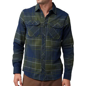 FOX RACING TRAILDUST FLANNEL LS SHIRT [MIDNIGHT]