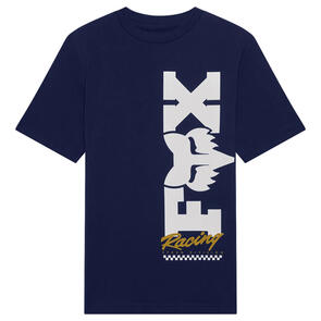 FOX RACING YOUTH CHECKER SS TEE NAVY