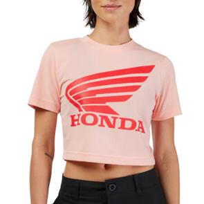 FOX RACING LIFESTYLE WOMENS FOX X HONDA BABY TEE PL PINK