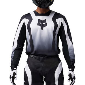 FOX RACING MOTO 2025 180 LEAN JERSEY [BLACK/WHITE]