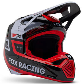 FOX RACING MOTO 2025 YOUTH V1 RACE SPEC HELMET MIPS CE [FLO RED]