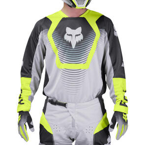 FOX RACING MOTO 2026 MX 180 COLLECT JERSEY AND PANTS GREY/YELLOW