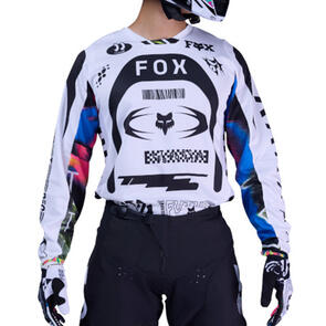 FOX RACING MOTO 2026 MX 180 IMAGE COSMO JERSEY AND PANTS WHITE/BLACK