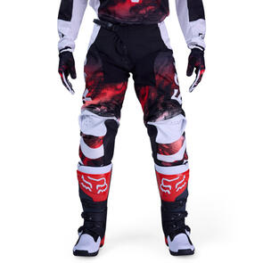 FOX RACING MOTO 2026 MX 180 KAIROS PANTS WHITE/FLUORESCENT RED