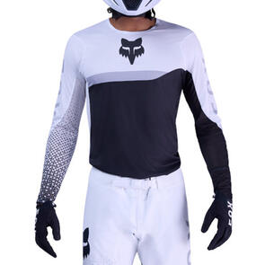 FOX RACING MOTO 2026 MX FLEXAIR FRACTURE JERSEY AND PANTS WHITE/BLACK
