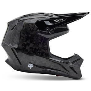 FOX RACING MOTO 2026 MX V3 RS CARBON SOLID HELMET BLACK