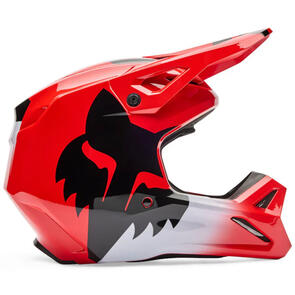 FOX RACING MOTO 2026 MX V1 SHIELD HELMET FLUORESCENT RED