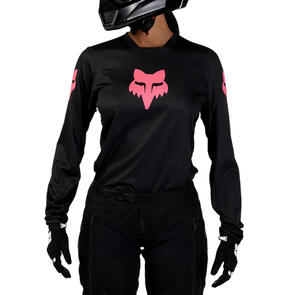 FOX RACING MOTO 2026 MX WOMENS BLACKOUT JERSEY BLACK/BLACK