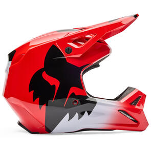 FOX RACING MOTO 2026 MX YOUTH V1 SHIELD HELMET FLUORESCENT RED