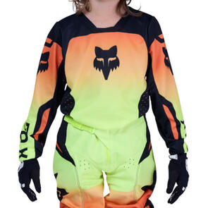 FOX RACING MOTO 2026 MX YOUTH 180 SHIELD JERSEY FLUORESCENT YELLOW