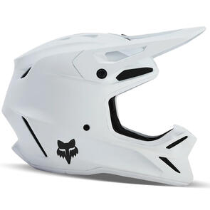 FOX RACING MOTO 2027 YOUTH V3 SOLID HELMET MIDNIGHT WHITE