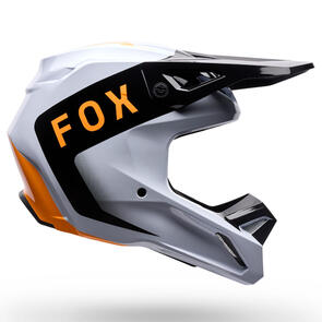 FOX RACING MOTO 2026 V1 NOBLE HELMET BLACK WHITE ORANGE