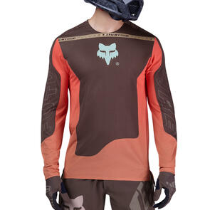 FOX RACING 2026 MTB FLEXAIR LS JERSEY ELEVATED COCOA BROWN