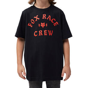 FOX RACING YOUTH RACE CREW SS TEE BLACK