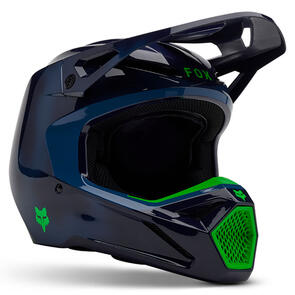 FOX RACING MOTO 2025 YOUTH V1 TAUNT HELMET MIPS CE [NAVY]