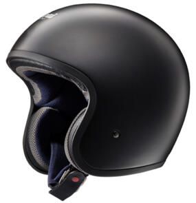 ARAI FREEWAY CLASSIC RUBBERISED MATT BLK NO STUDS