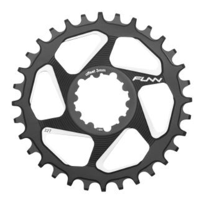 FUNN AL7075, BLACK CHAINRING, SRAM DIRECT MOUNT, 3MM OFFSET FOR BOOST 32T