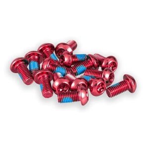 FUNN DISC ROTOR BOLTS, T25, 10MM M5 X 0.8 PIECE PACK RED