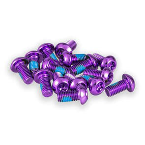 FUNN DISC ROTOR BOLTS, T25, 10MM M5 X 0.8 PIECE PACK PURPLE