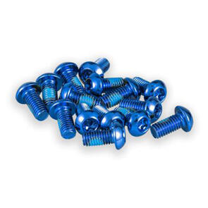 FUNN DISC ROTOR BOLTS, T25, 10MM M5 X 0.8 PIECE PACK BLUE