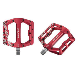 FUNN FUNNDAMENTAL FLAT PEDALS ANODIZED RED