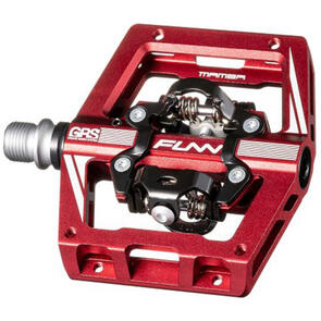 FUNN MAMBA S PEDALS DOUBLE SIDED CLIPS RED