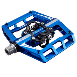 FUNN MAMBA PEDALS DOUBLE SIDED CLIPS ANODIZED BLUE