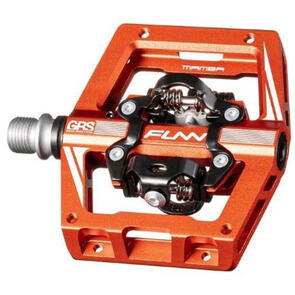 FUNN MAMBA S PEDALS DOUBLE SIDED CLIPS ORANGE