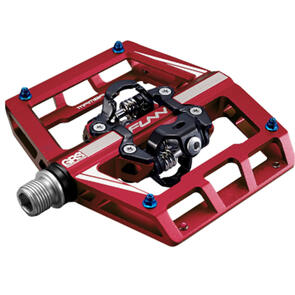 FUNN MAMBA PEDALS DOUBLE SIDED CLIPS ANODIZED RED