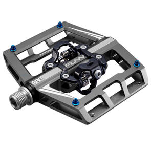 FUNN MAMBA PEDALS DOUBLE SIDED CLIPS ANODIZED GREY