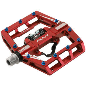 FUNN MAMBA PEDALS SINGLE SIDED CLIP ANODIZED RED