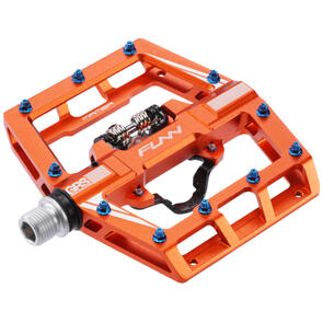 FUNN MAMBA PEDALS SINGLE SIDED CLIP ANODIZED ORANGE