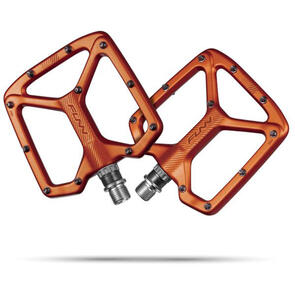 FUNN PYTHON GEN AL6061 FORGED, THIN FLAT PEDALS, CARTRIDGE AXLE SYSTEM ANODIZED ORANGE