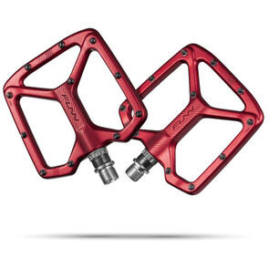 FUNN PYTHON GEN AL6061 FORGED, THIN FLAT PEDALS, CARTRIDGE AXLE SYSTEM ANODIZED RED