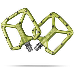 FUNN PYTHON GEN AL6061 FORGED, THIN FLAT PEDALS, CARTRIDGE AXLE SYSTEM ANODIZED GREEN
