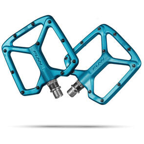 FUNN PYTHON GEN AL6061 FORGED, THIN FLAT PEDALS, CARTRIDGE AXLE SYSTEM ANODIZED TURQUOISE