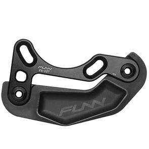 FUNN ZIPPA LITE  BASH GUARD, 26-32T, AL7075 BACKPLATE AND X PEICES PC BASH(BLACK,TRANSPARENT)