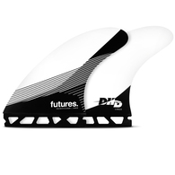 FUTURE FINS DHD HC TRI FIN BLACK WHITE - L