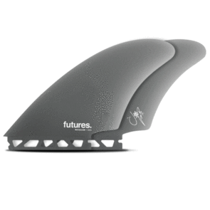 FUTURE FINS MCCALLUM  FIBERGLASS TWIN GREY - KEEL