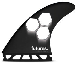 FUTURE FINS AM2 HC TRI FIN BLACK WHITE - FUTURES - L