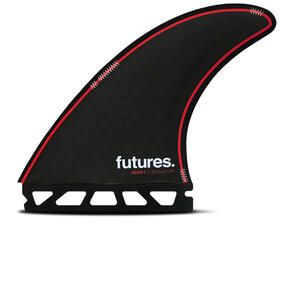 FUTURE FINS JORDY SMITH HC TRI FINS BLACK RED - L
