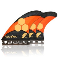 FUTURE FINS AM2 TECHFLEX FIVE FIN FLUORO ORANGE - FUTURES - L