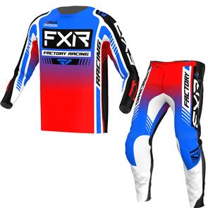 FXR CLUTCH PRO MX JERSEY AND PANTS 23 - BLUE/RED/WHITE