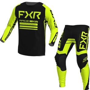 FXR CONTENDER OFF-ROAD MX JERSEY AND PANTS BLACK/HI-VIS