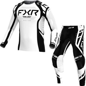 FXR HELIUM MX JERSEY AND PANTS 2025.7 - WHITE/BLACK