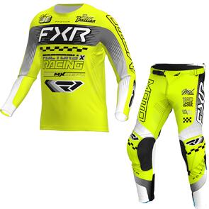 FXR PODIUM GLADIATOR MX JERSEY AND PANTS HIVIS/BLACK/GREY